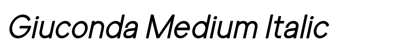 Giuconda Medium Italic